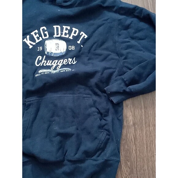 Steve And Barry's Athletic dept hoodie adult size small blue sweatshirt pullover - Picture 4 of 8